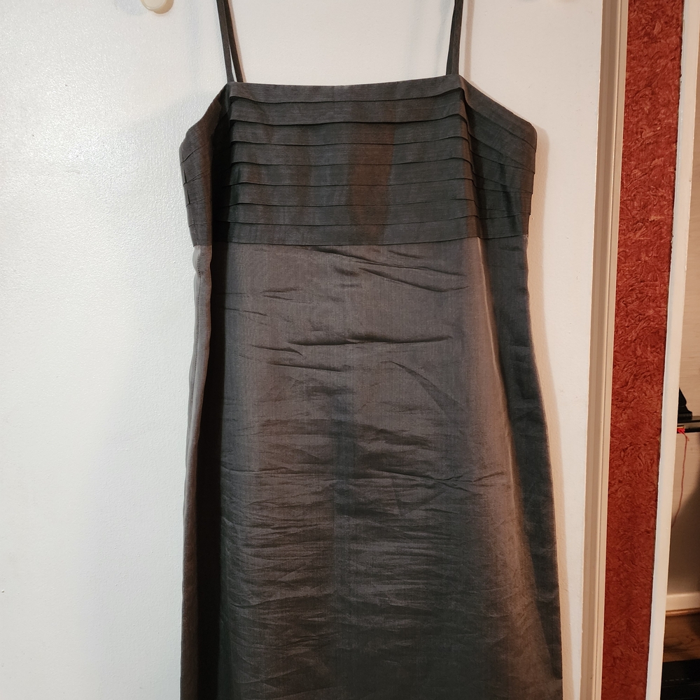 Ann Taylor Charcoal Strapless Dress